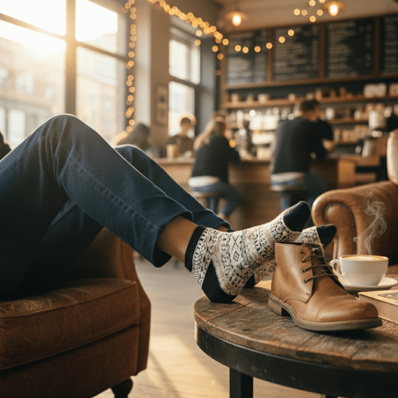 Wanderlust Weave: Cozy Adventures Await - Sockscarving - Feel The Comfort
