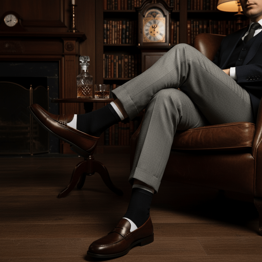 Horizon Hues - Black & White - Sockscarving - Feel The Comfort