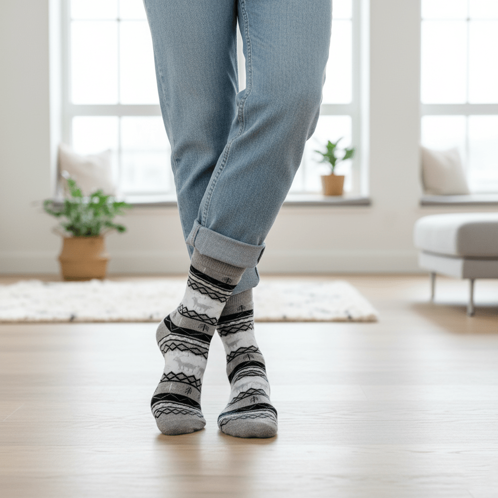 Forest Hearth: Winter's Warm Embrace - Sockscarving - Feel The Comfort