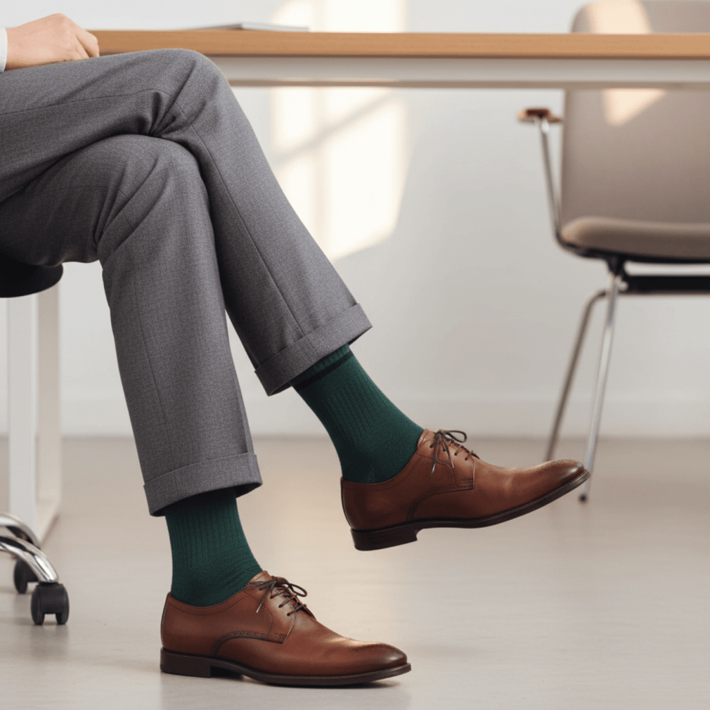 Subtle Pop - GREEN - Sockscarving - Feel The Comfort