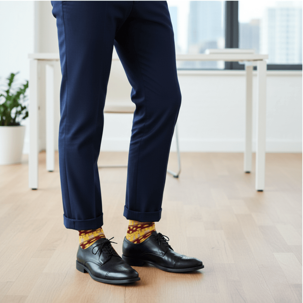 Festive Fusion - Yellow - Sockscarving - Feel The Comfort