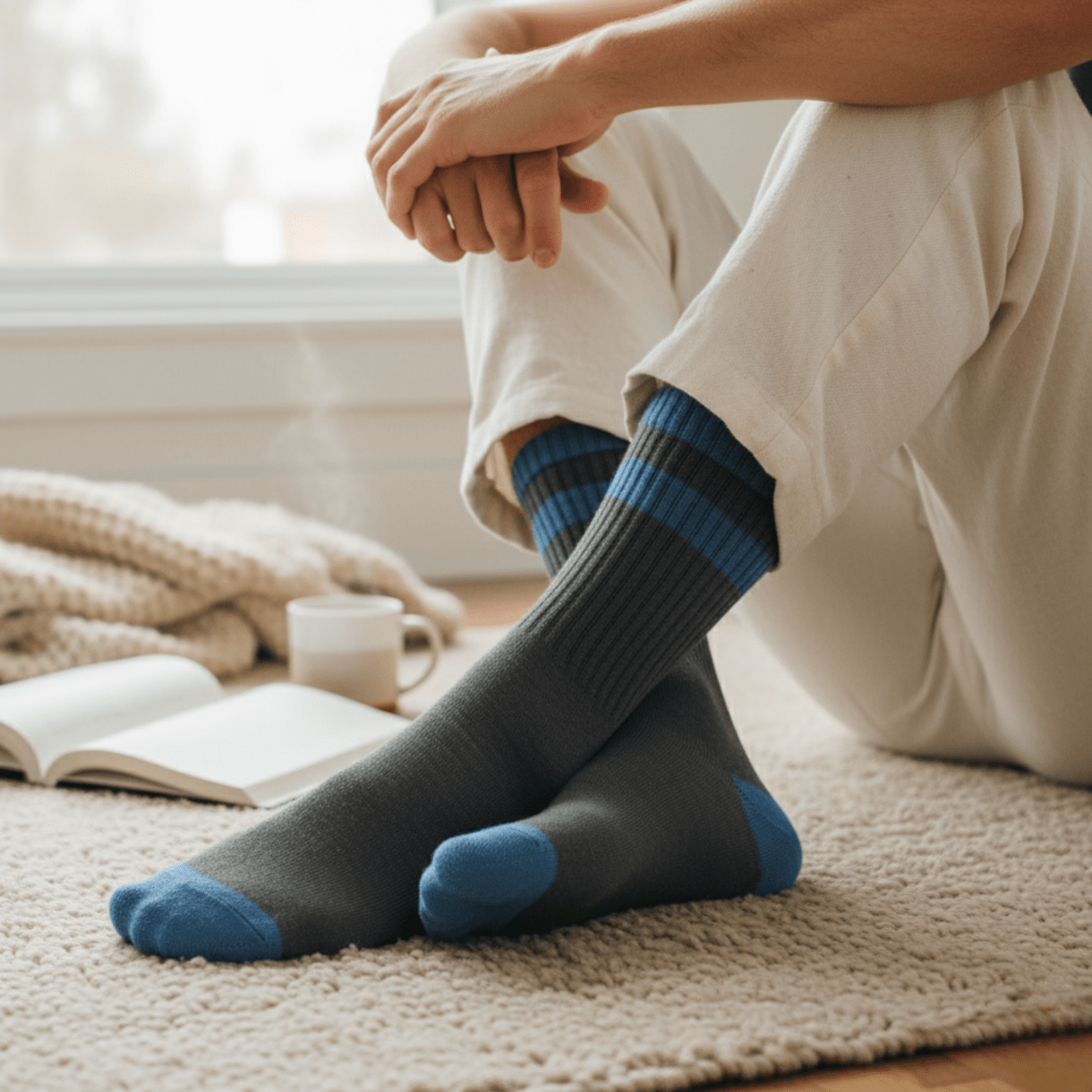 The Winter Professional Edition - Grey/Blue - Sockscarving - Feel The Comfort