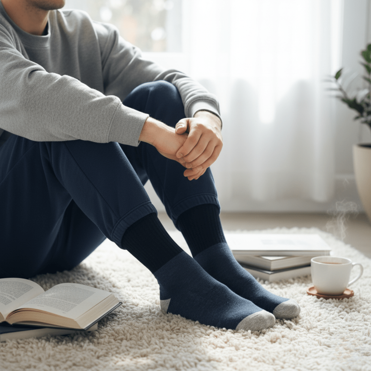 Heritage Rib - BLUE - Sockscarving - Feel The Comfort