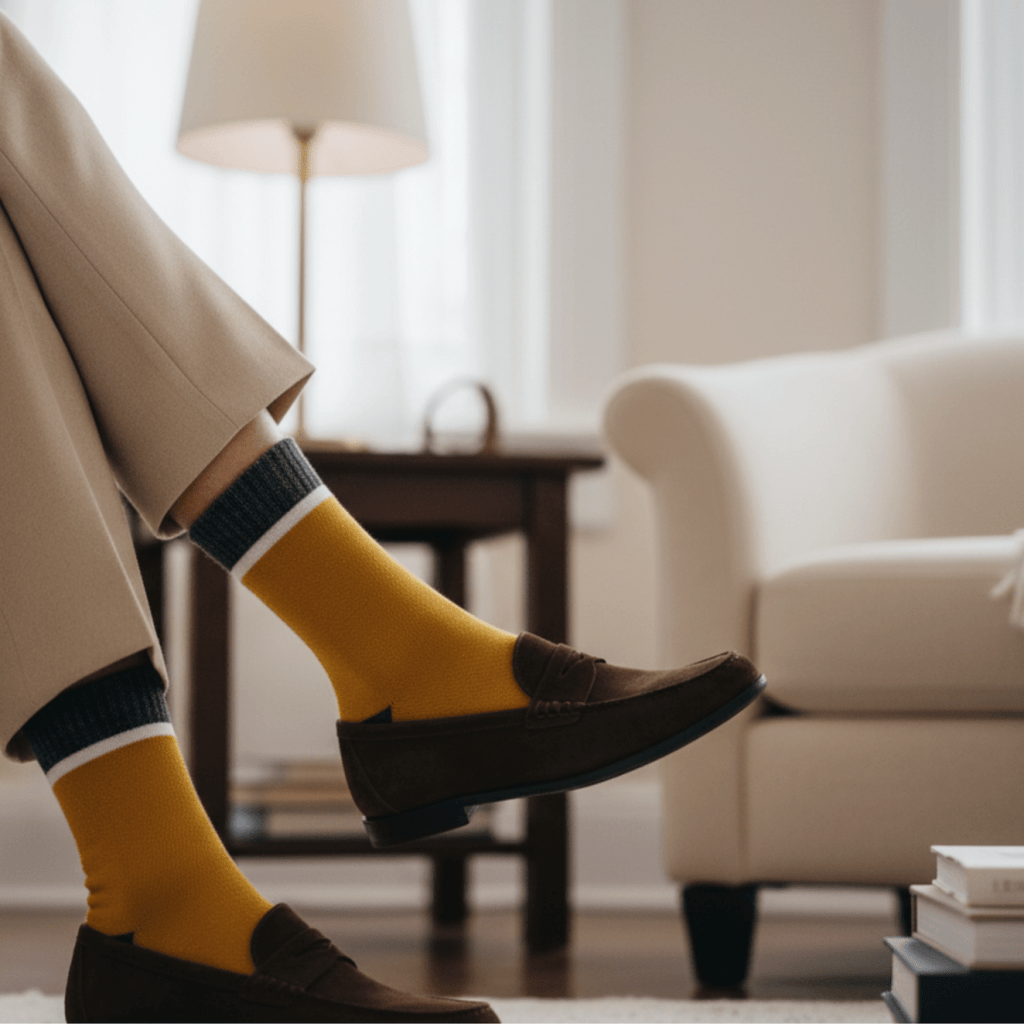 Subtle Pop - YELLOW - Sockscarving - Feel The Comfort