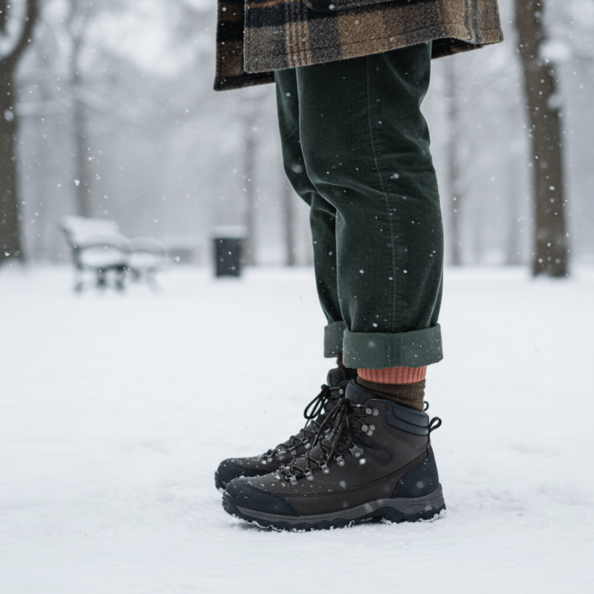 Winter Haven - BROWN/GREY - Sockscarving - Feel The Comfort