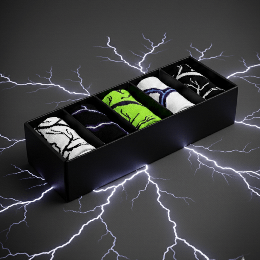Elemental Shock: Unleash Your Inner Storm - Sockscarving - Feel The Comfort