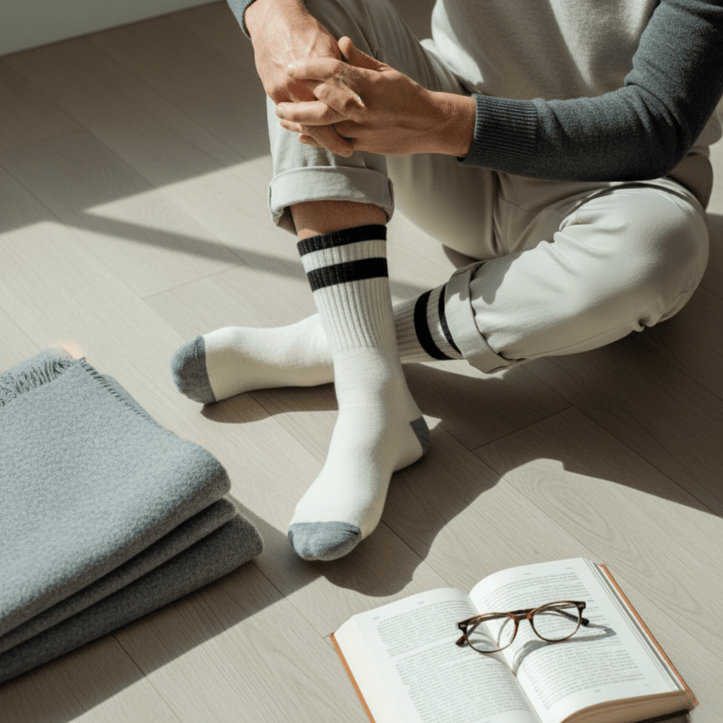The Winter Professional Edition - White - Sockscarving - Feel The Comfort