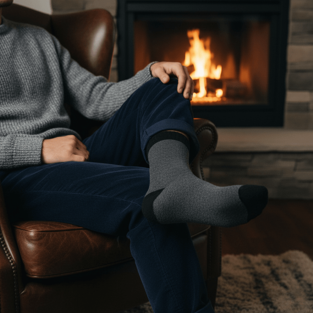 Winter Haven - GREY/BLACK - Sockscarving - Feel The Comfort
