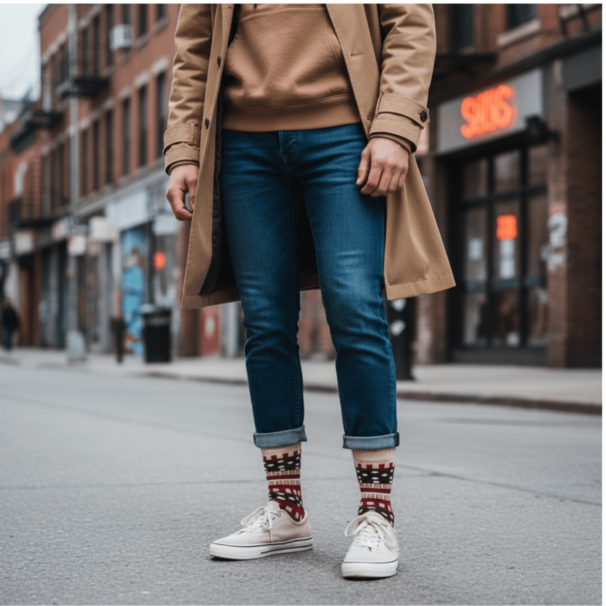 Festive Fusion - Cream - Sockscarving - Feel The Comfort