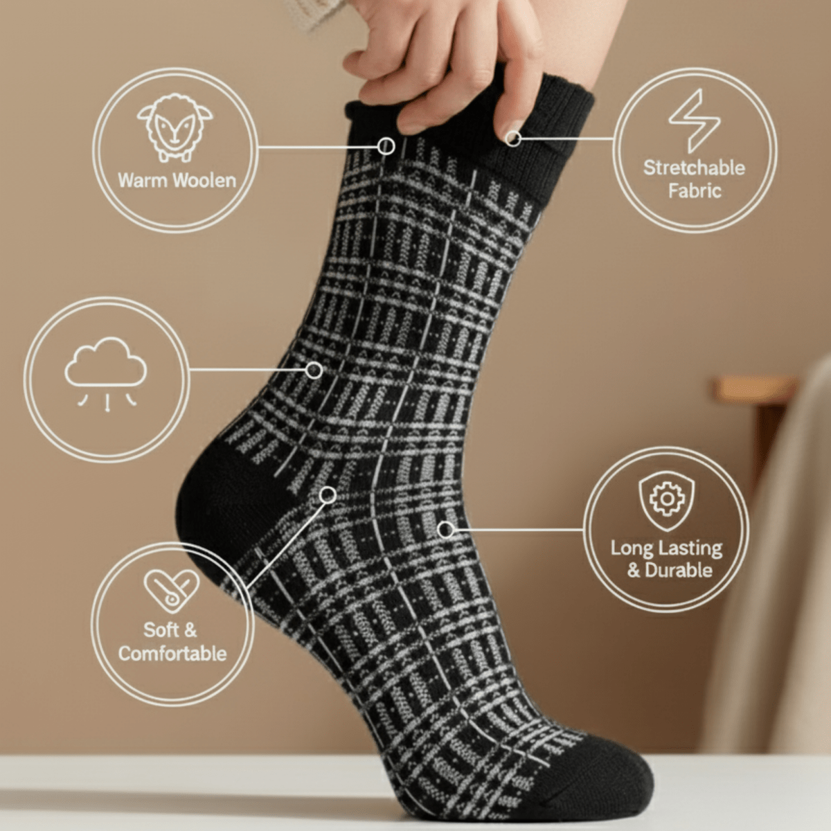 Heritage Hearth Woolen Socks: A Legacy in Every Step - Sockscarving - Feel The Comfort