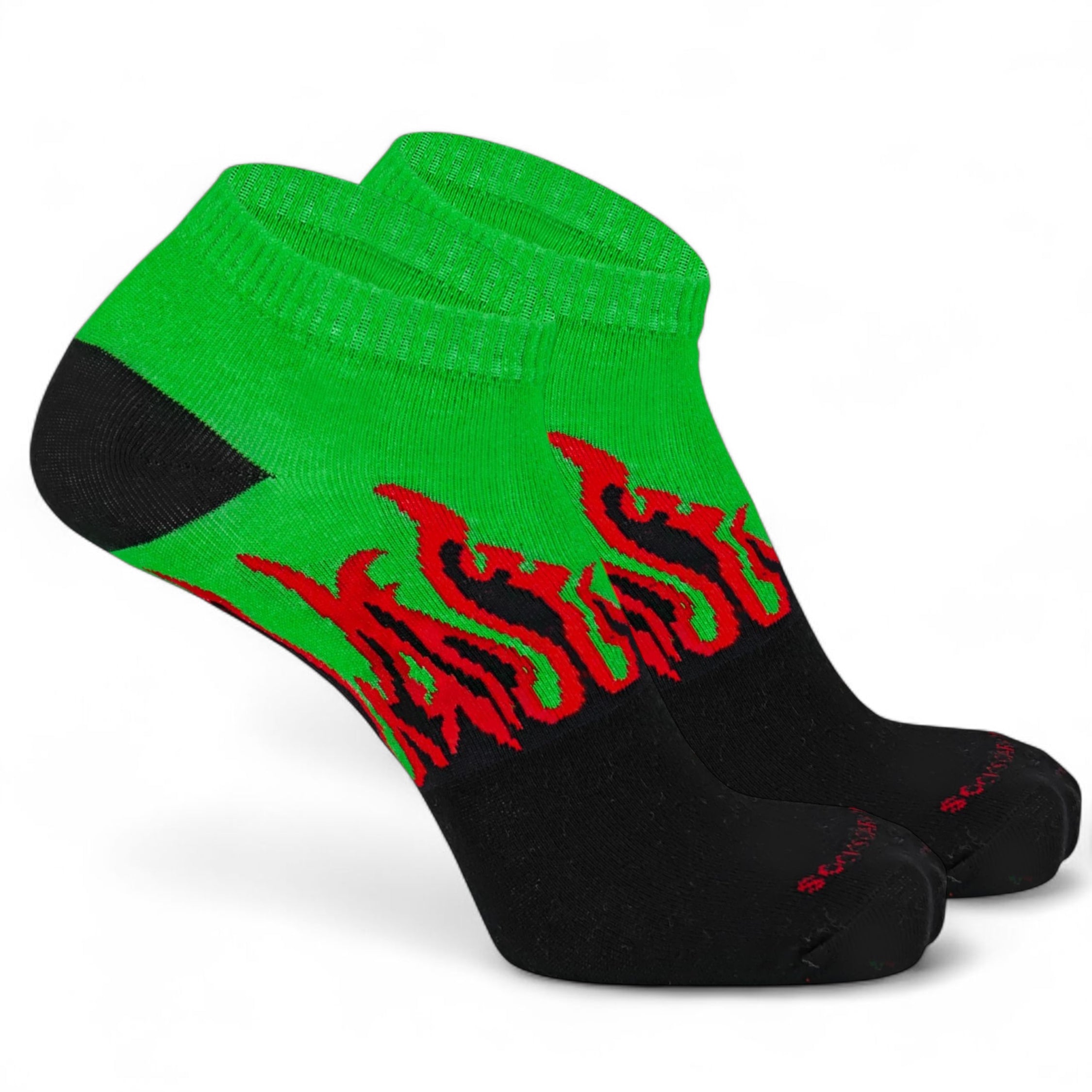 Elemental Spark - BLACK/GREEN - RED FLAMES