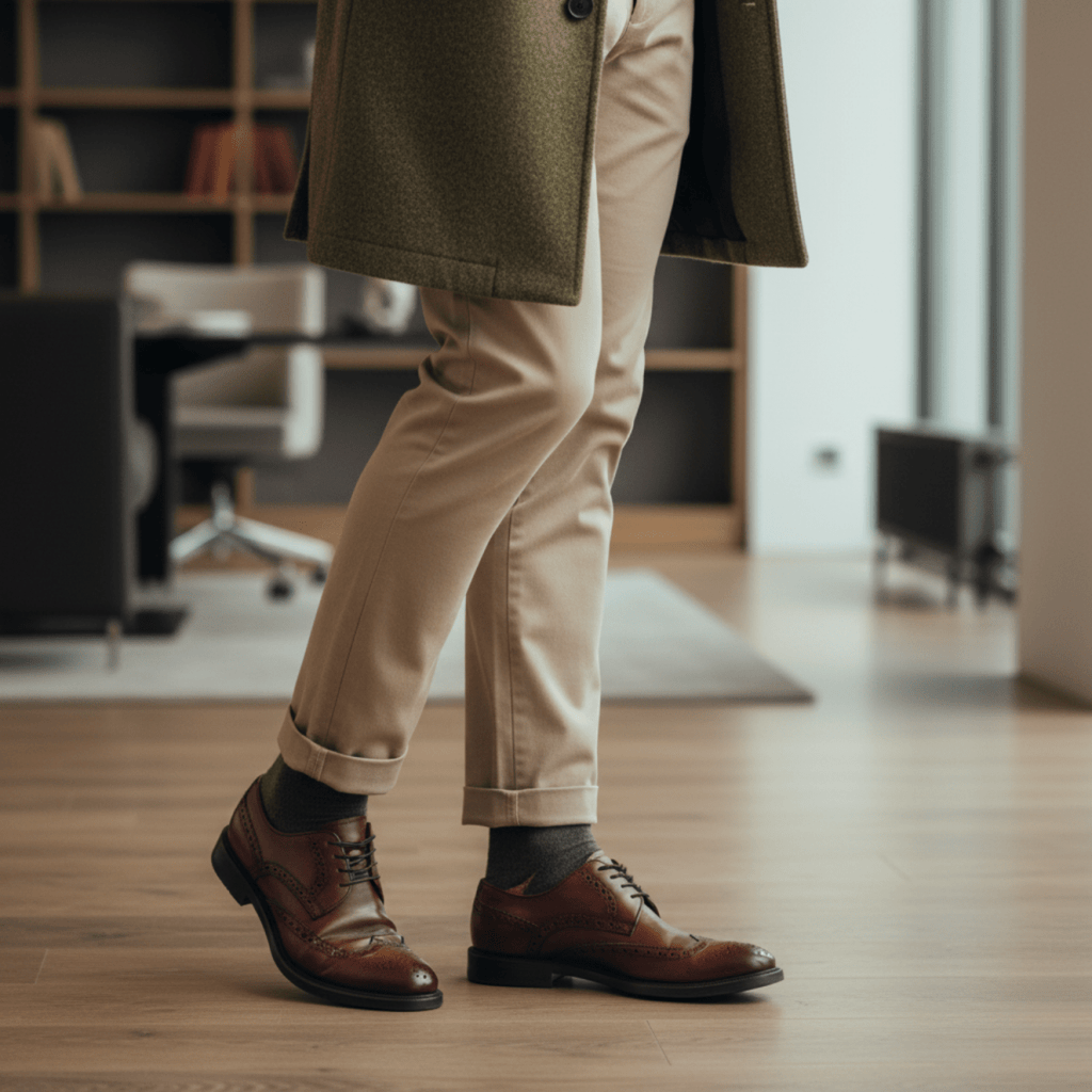 Winter Haven - GREEN/BROWN - Sockscarving - Feel The Comfort