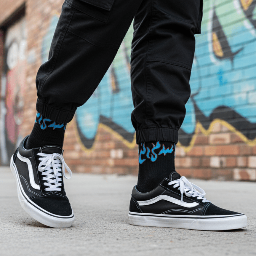 Elemental Flicker: Ignite Your Vibe - Sockscarving - Feel The Comfort