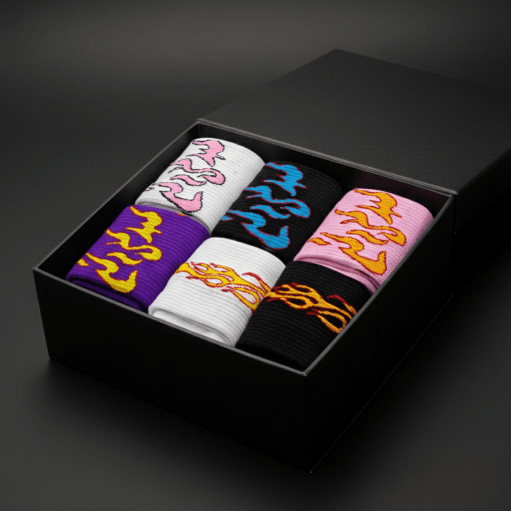 Elemental Flicker: Ignite Your Vibe - Sockscarving - Feel The Comfort