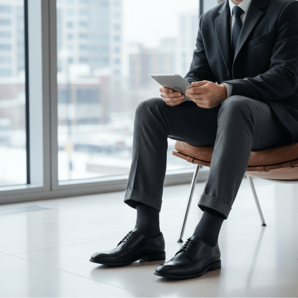 Winter Haven - GREY/BLACK - Sockscarving - Feel The Comfort