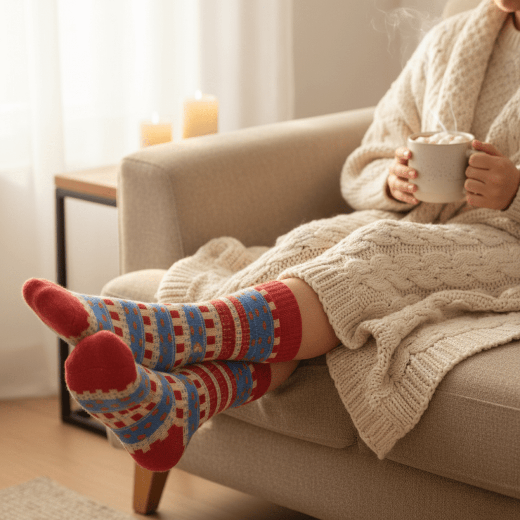 Festive Fusion - Pink - Sockscarving - Feel The Comfort