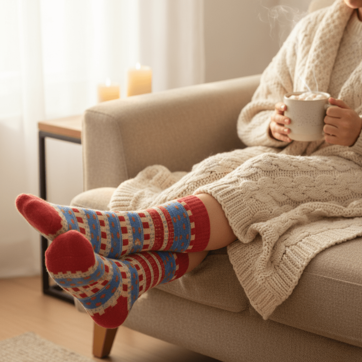 Festive Fusion - Pink - Sockscarving - Feel The Comfort