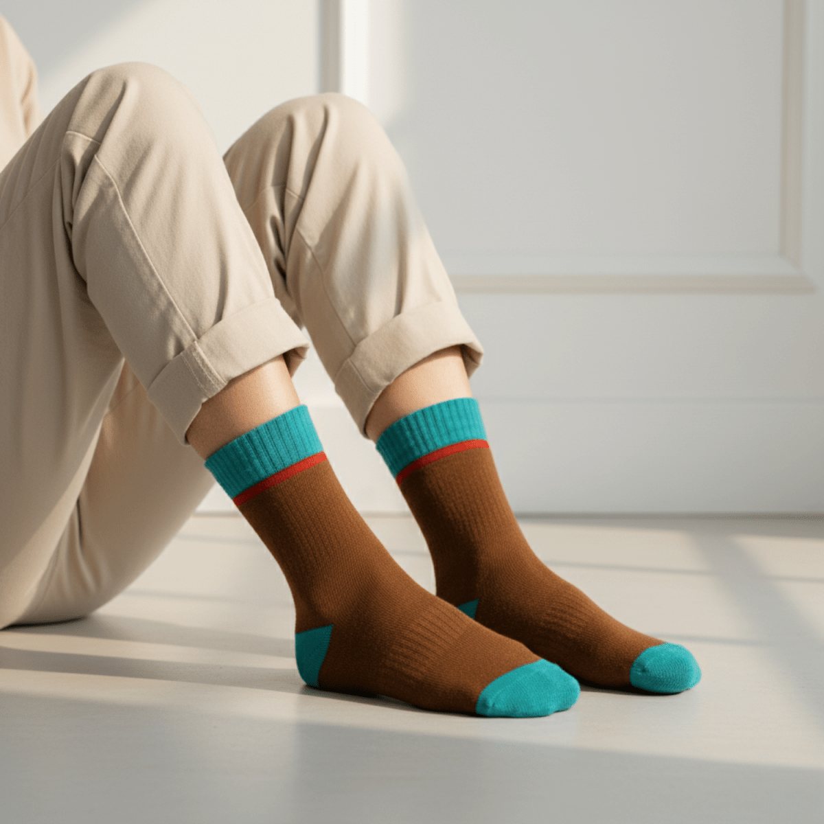 Subtle Pop - BROWN - Sockscarving - Feel The Comfort