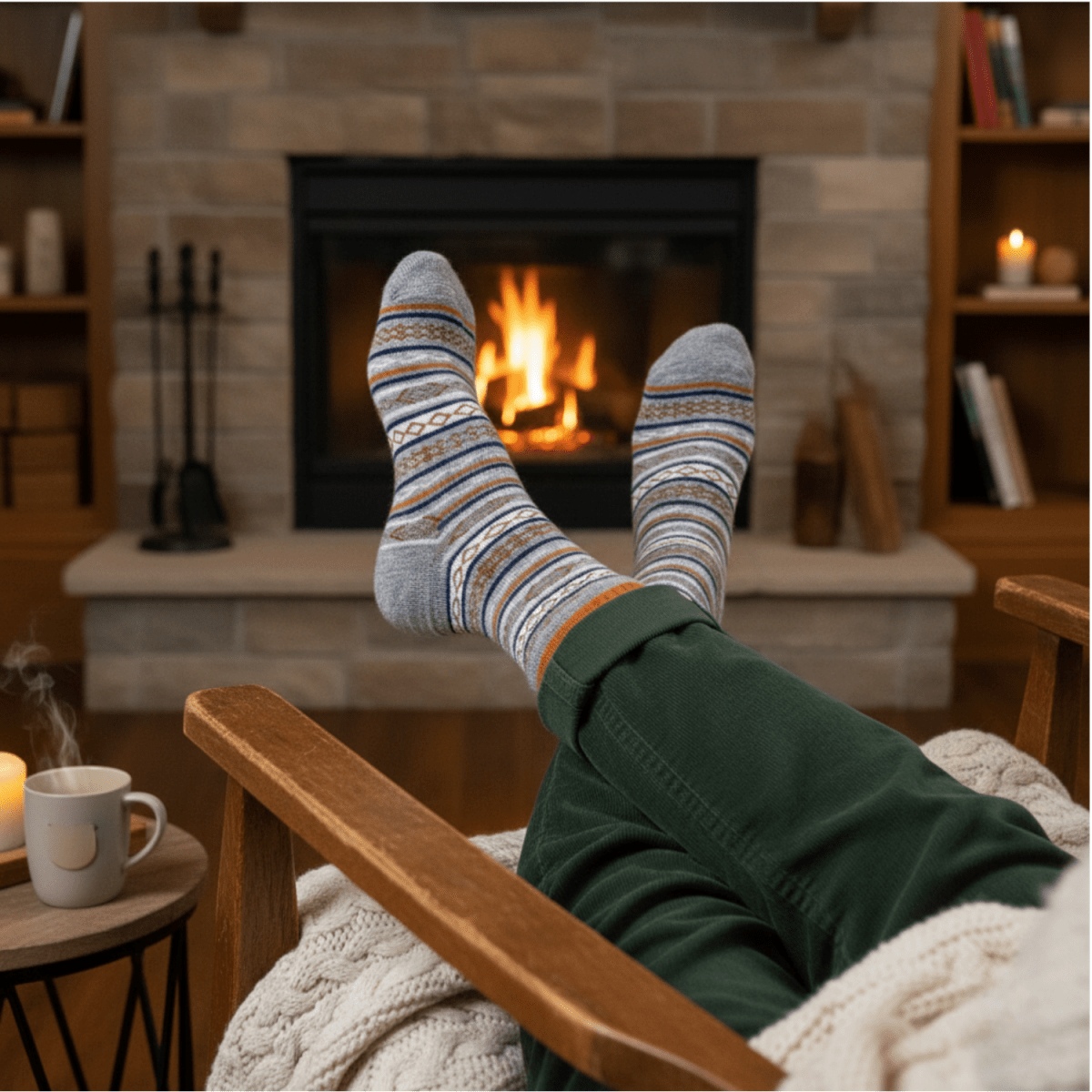 Nomad Knit - GREY/BROWN - Sockscarving - Feel The Comfort