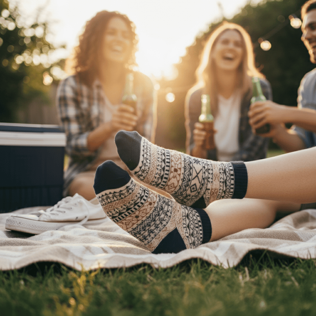 Wanderlust Weave: Cozy Adventures Await - Sockscarving - Feel The Comfort