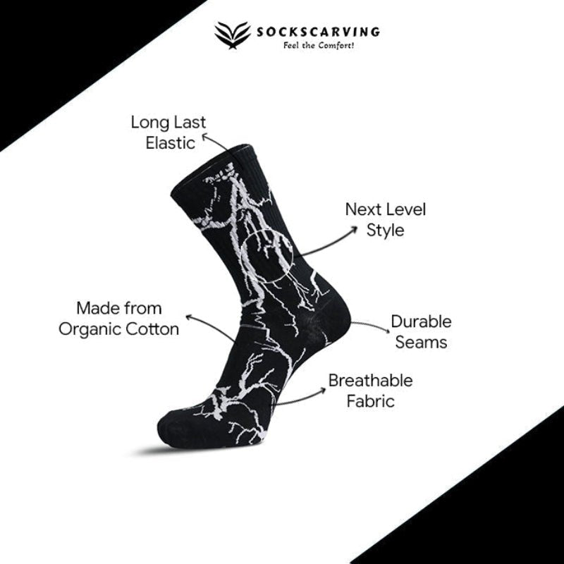 Elemental Shock: Unleash Your Inner Storm - Sockscarving - Feel The Comfort