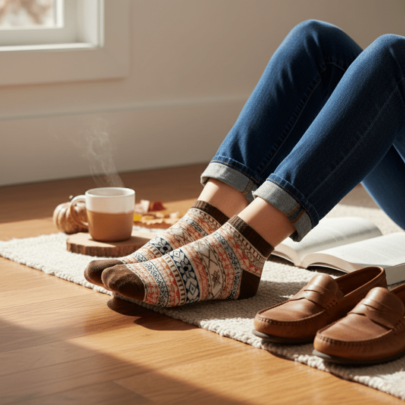 Wanderlust Weave: Cozy Adventures Await - Sockscarving - Feel The Comfort