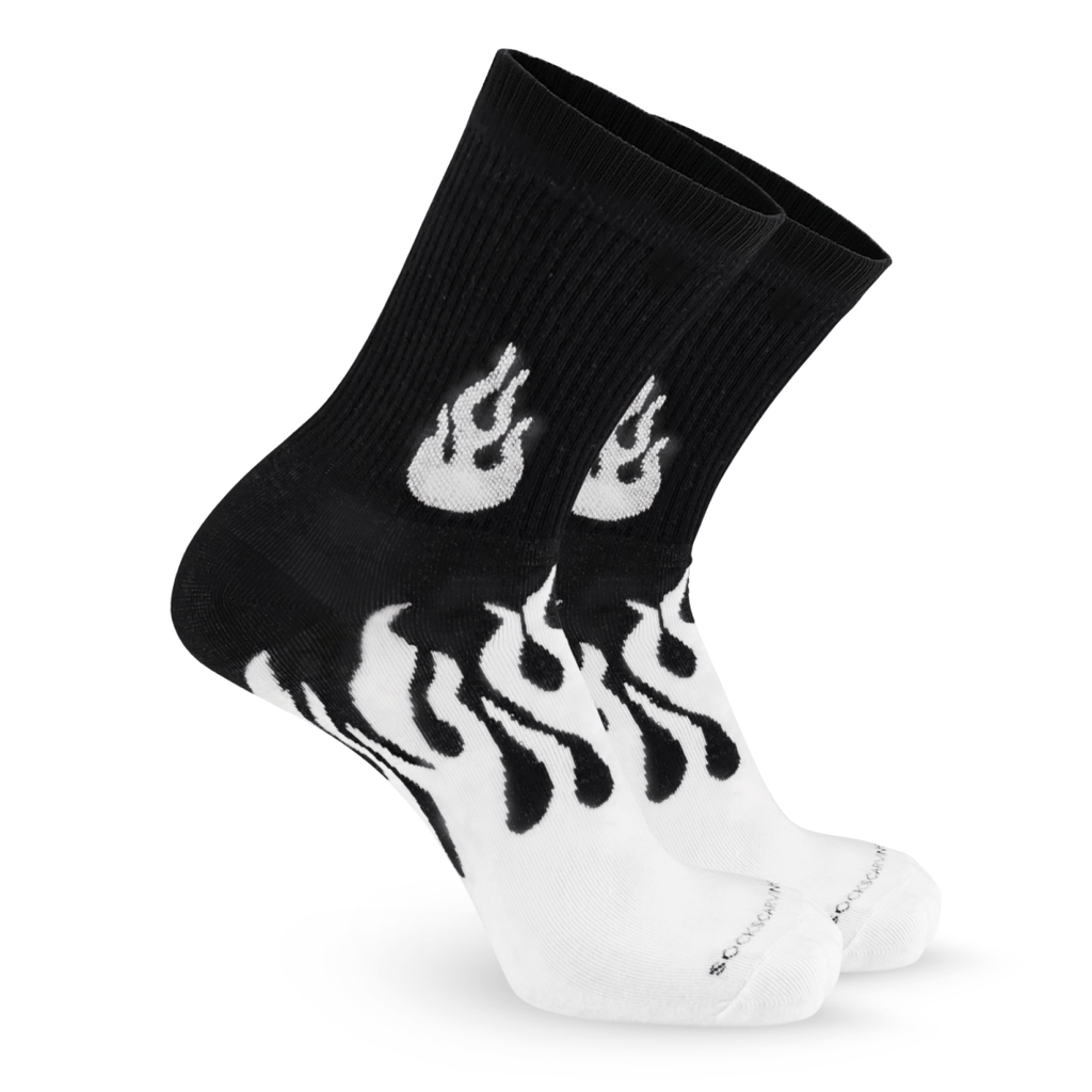 Elemental Ember - BLACK/WHITE - Sockscarving - Feel The Comfort