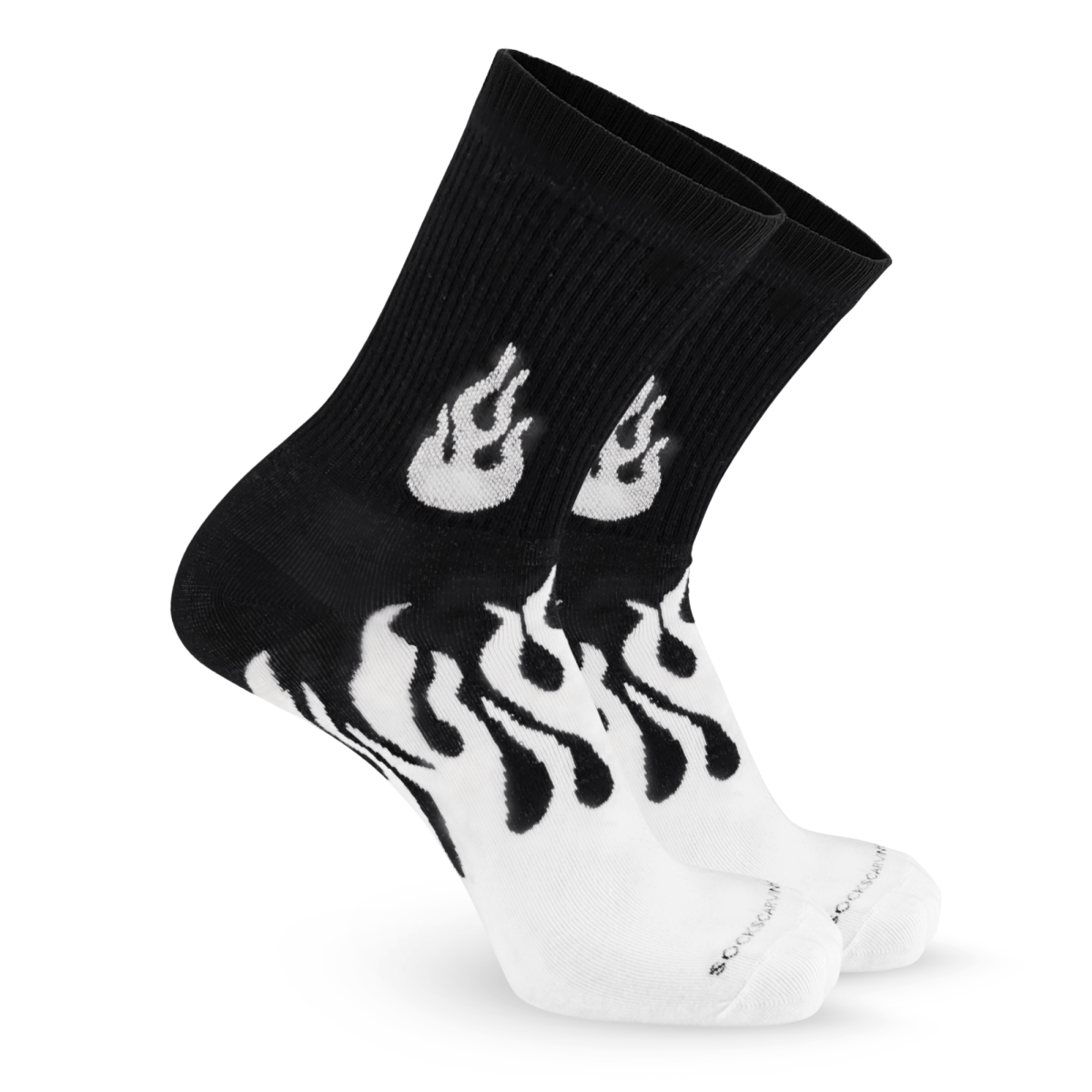 Elemental Ember - BLACK/WHITE - Sockscarving - Feel The Comfort