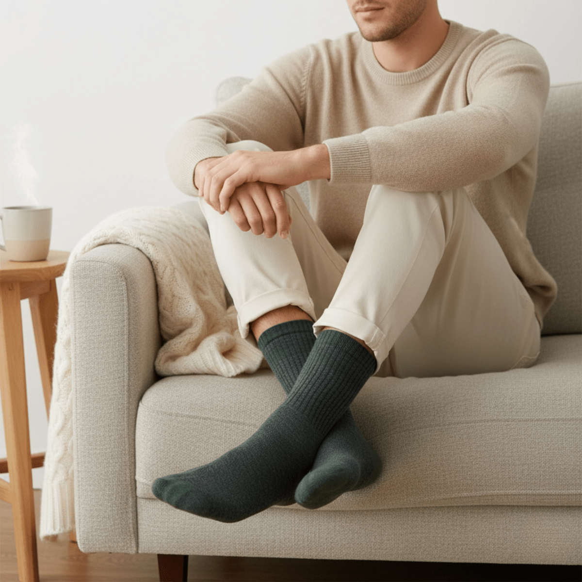 The Winter Professional Edition - Grey/Green - Sockscarving - Feel The Comfort