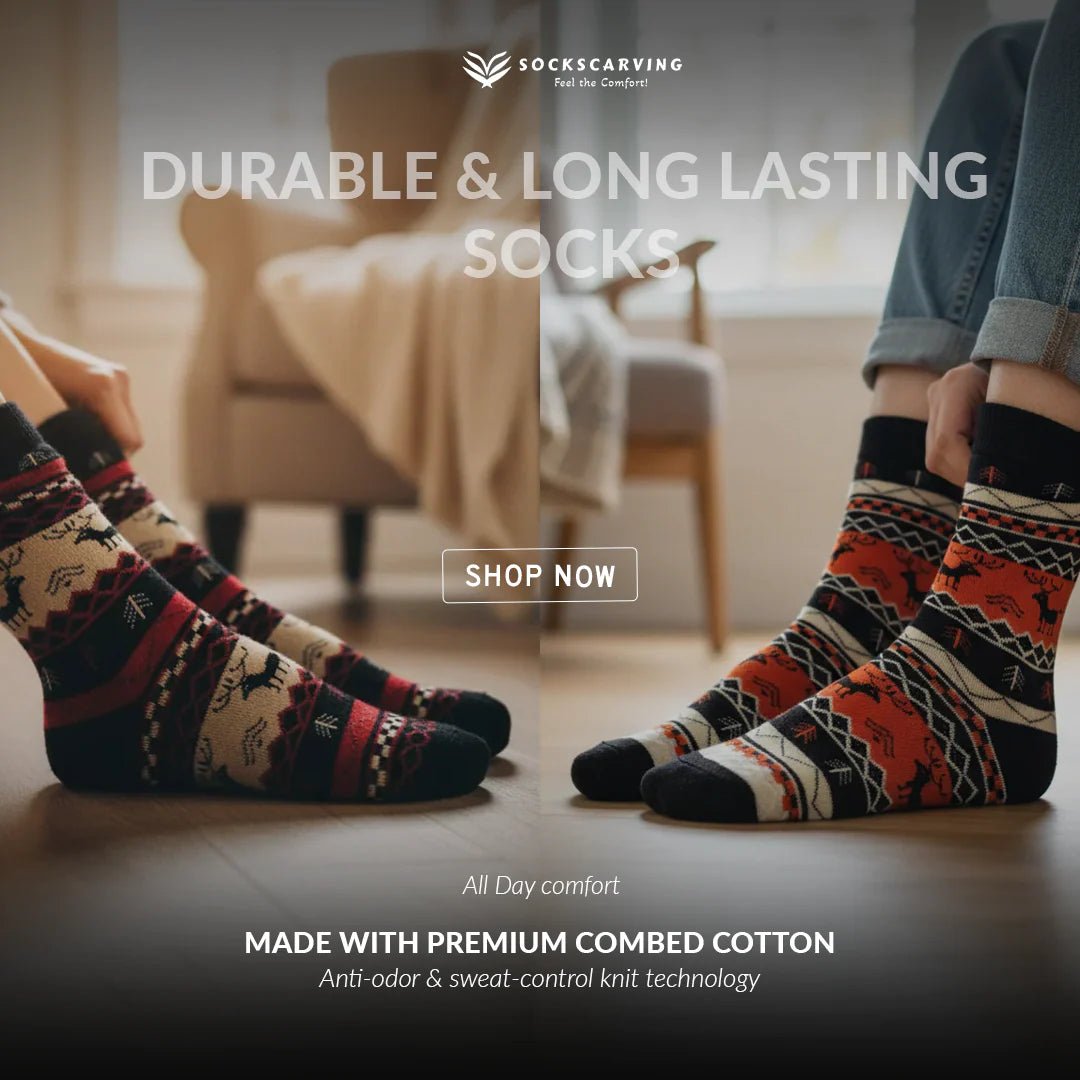 Forest Hearth: Winter's Warm Embrace - Sockscarving - Feel The Comfort