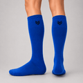 '-Sports Solid Knee length Socks - Blue-