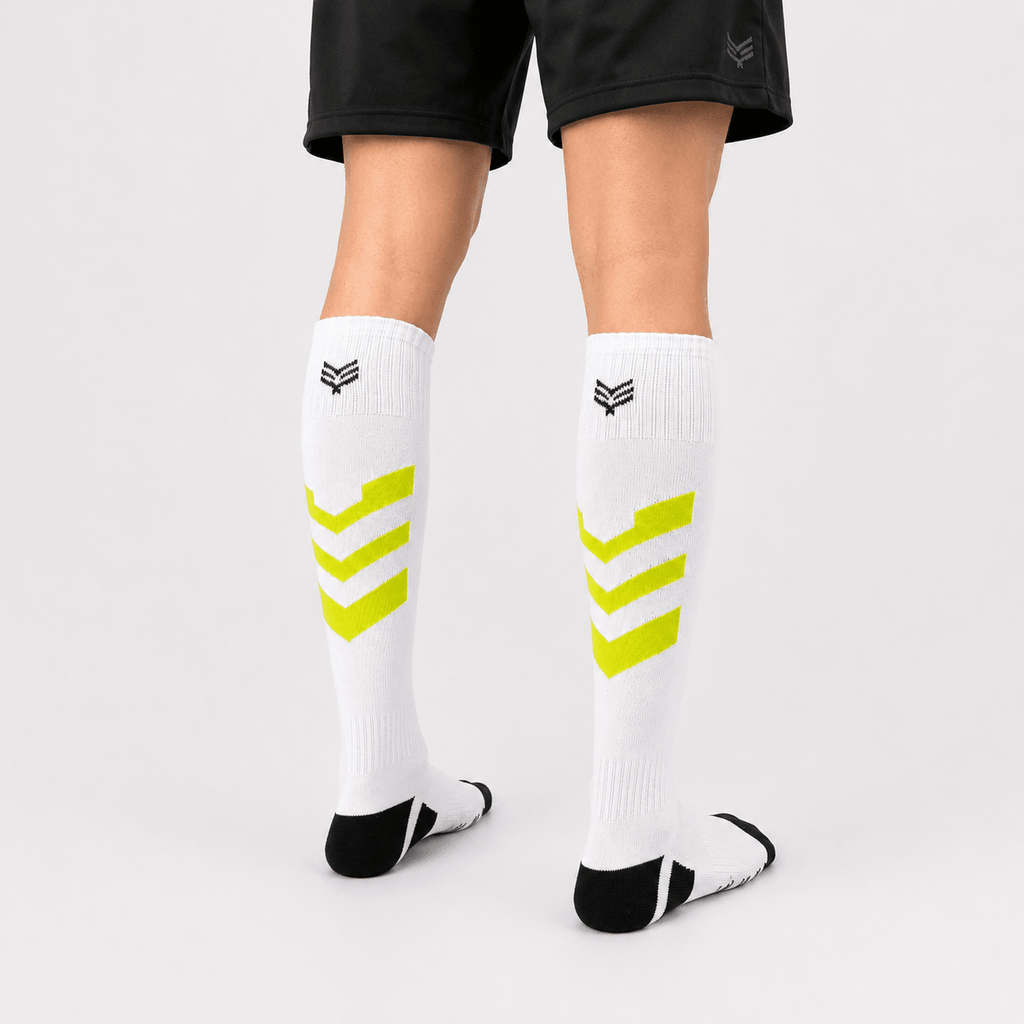 '-Goal Grabbers Socks - White/Neon-