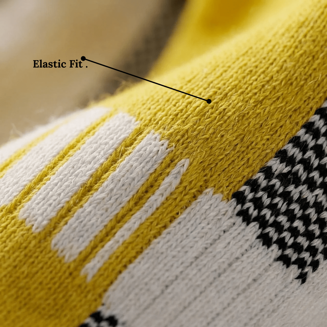 '-Airofit Cushioned Ankle Socks-Yellow/White-
