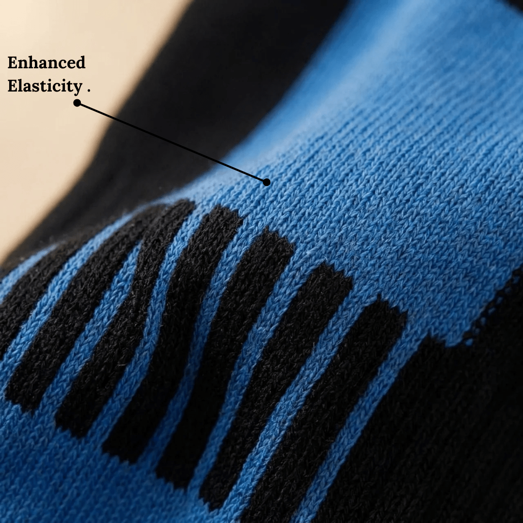 '-Airofit Cushioned Ankle Socks-Blue/Black-