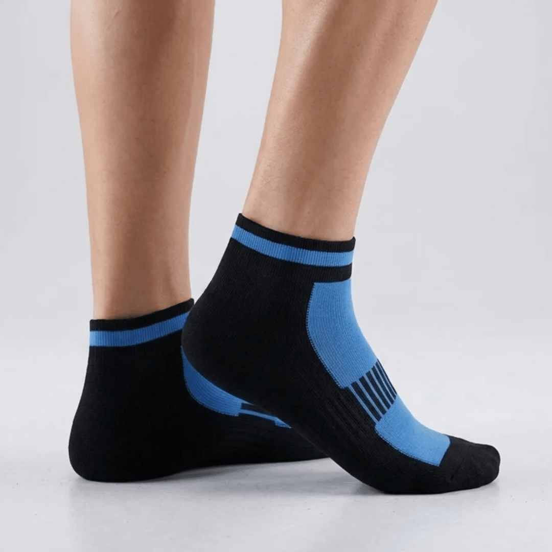 '-Airofit Cushioned Ankle Socks-Blue/Black-