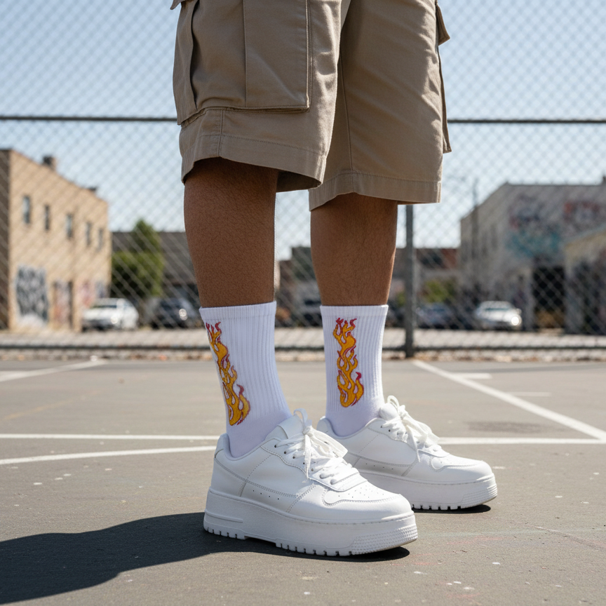 Elemental Flicker: Ignite Your Vibe - WHITE/YELLOW FLAME