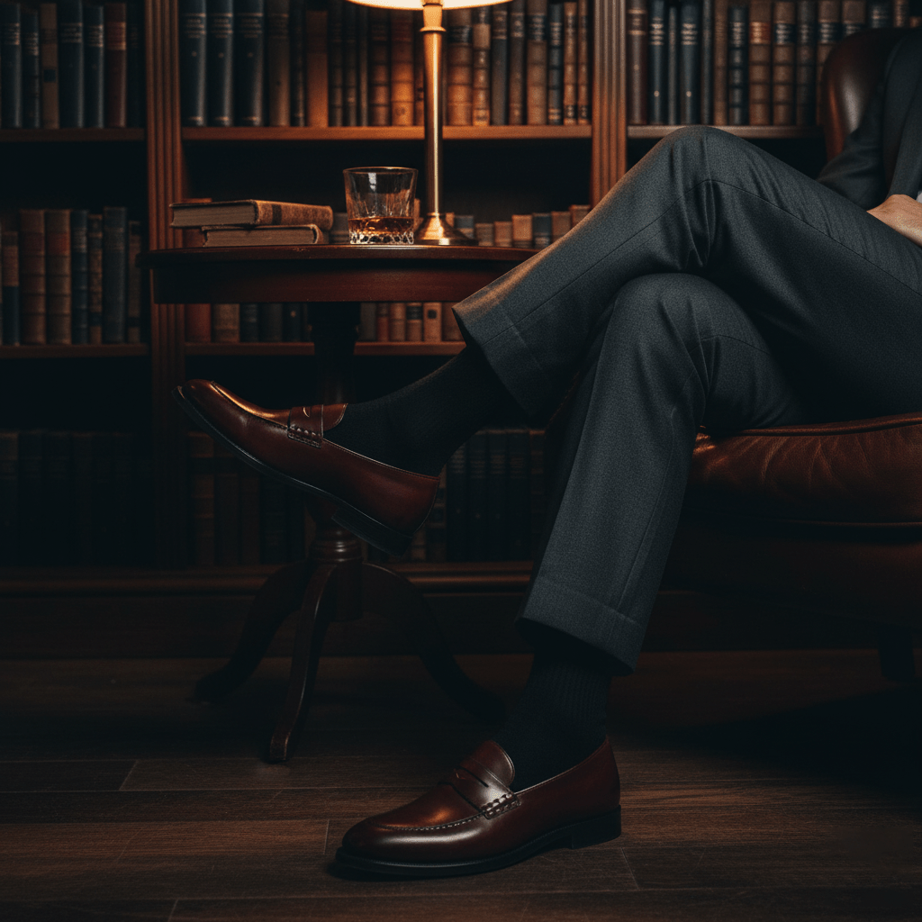 Monochrome Edge - Black - Sockscarving - Feel The Comfort