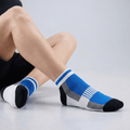 '-Airofit Cushioned Ankle Socks-Blue/White-