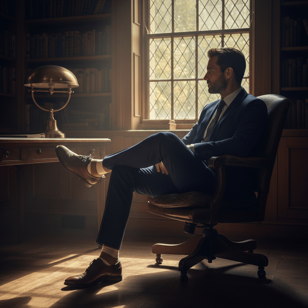 Bamboo Bliss - Brown & Off - White Stripe - Sockscarving - Feel The Comfort