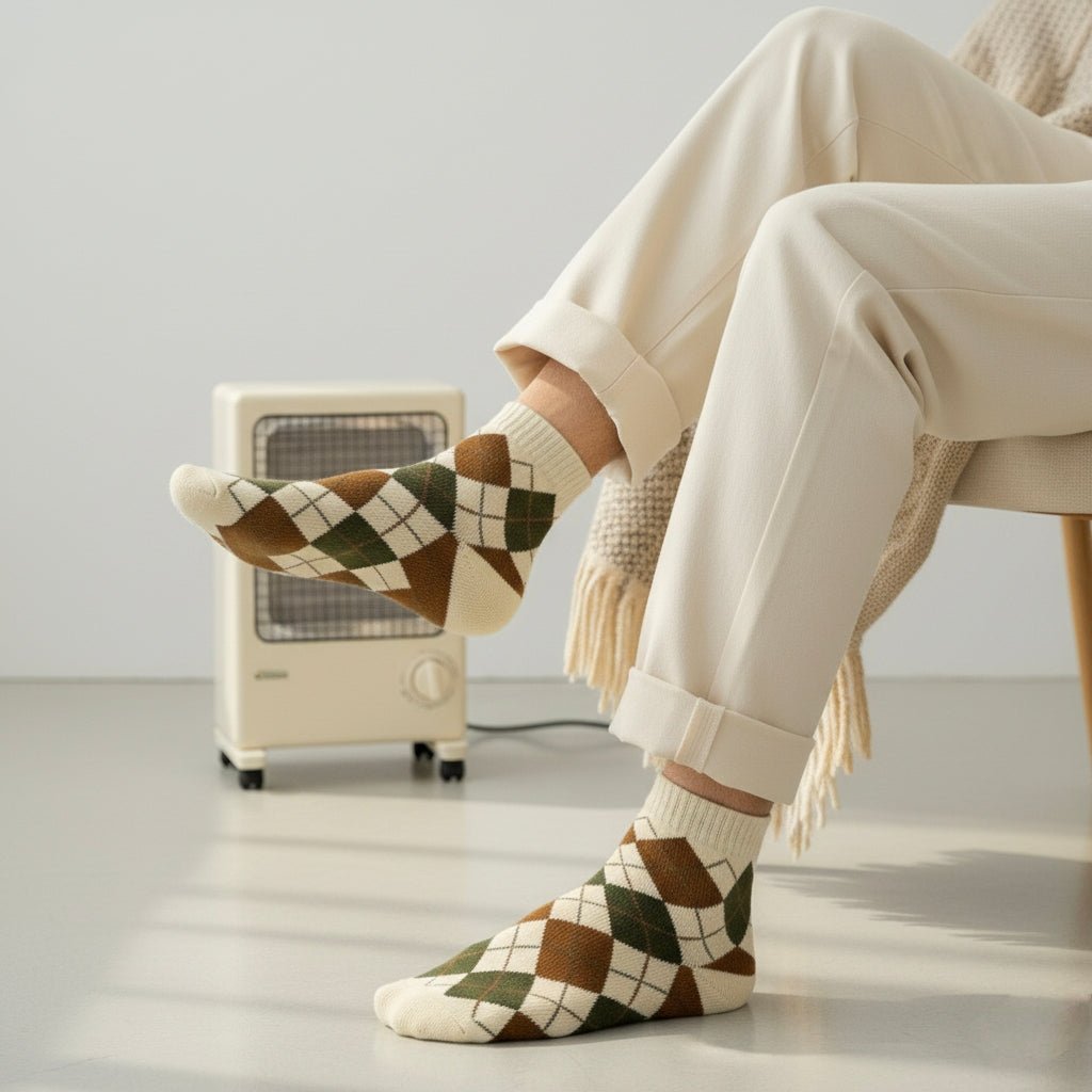 Winter Argyle: Refined Warmth - Sockscarving - Feel The Comfort