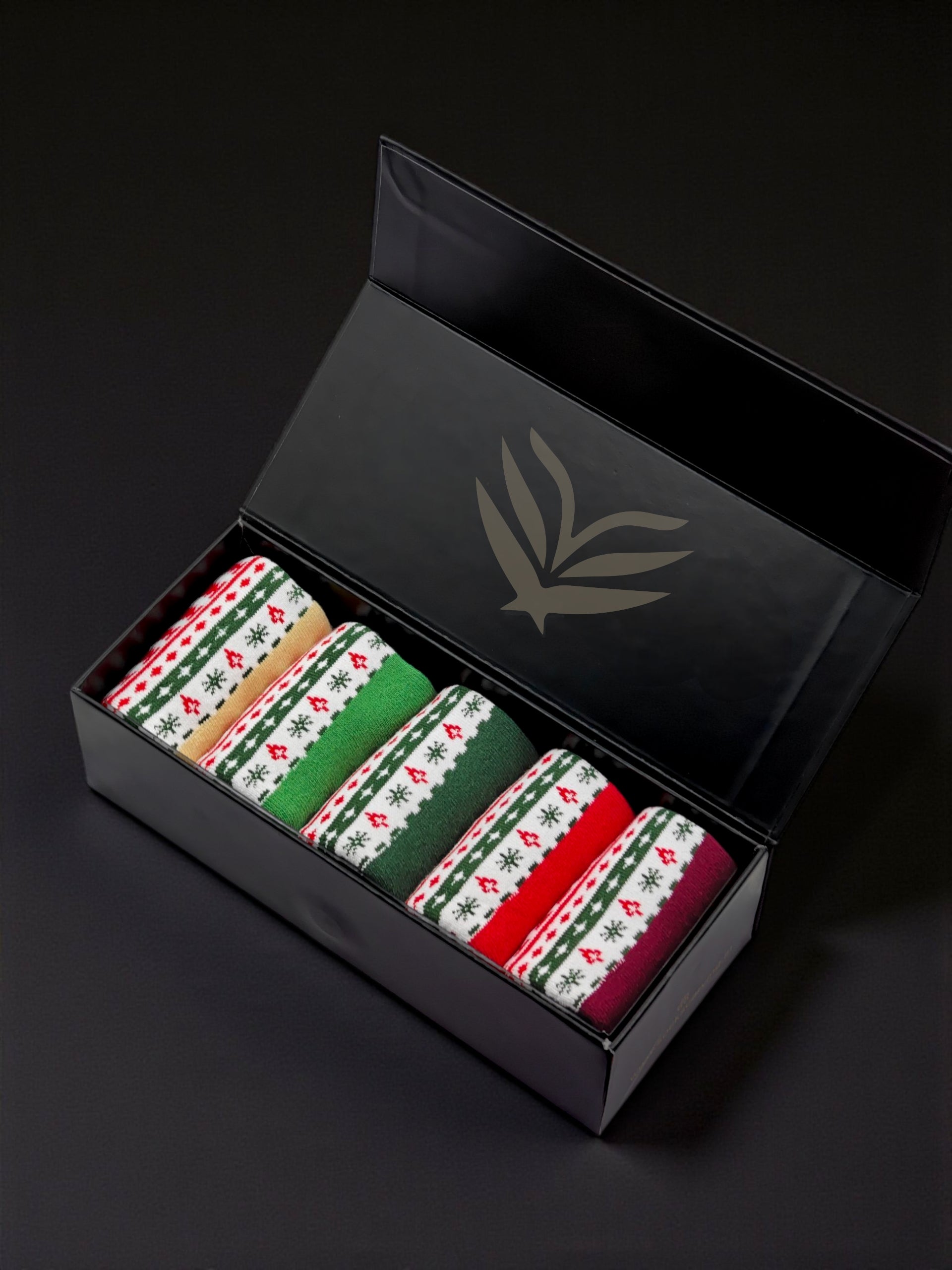 Jingle Bell Cozy Socks (5-Pack)