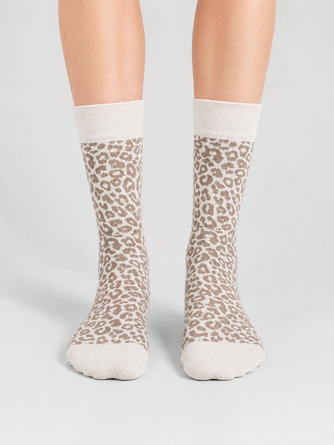 Ivory Leopard Socks- Safari Edition