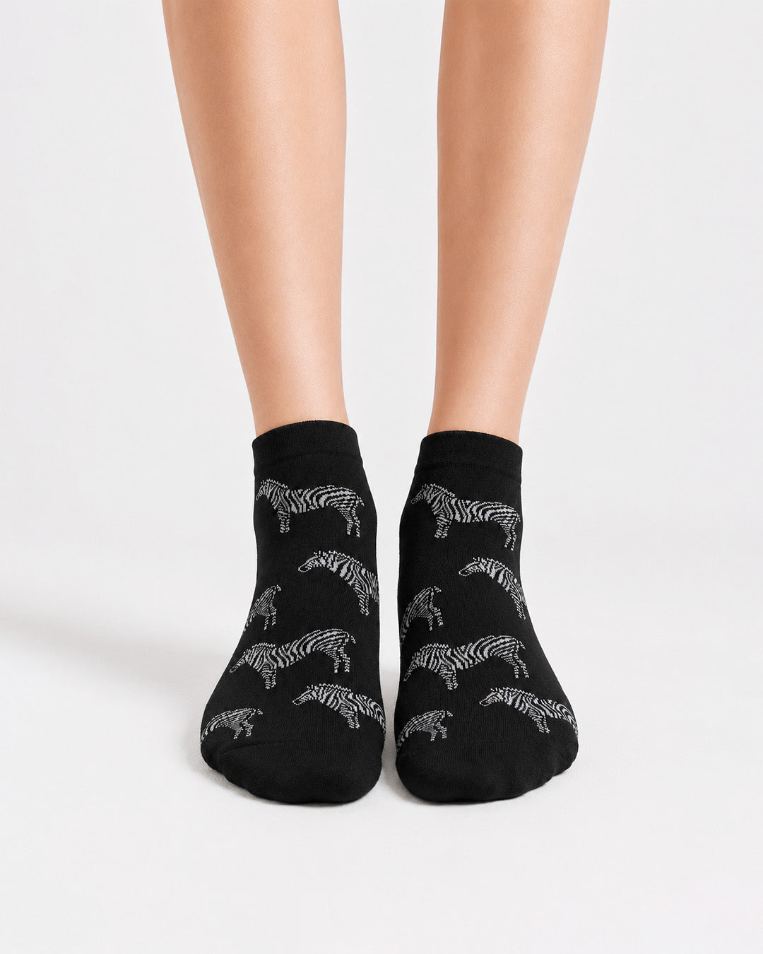 Zebra Socks Ankle Length- Safari Edition