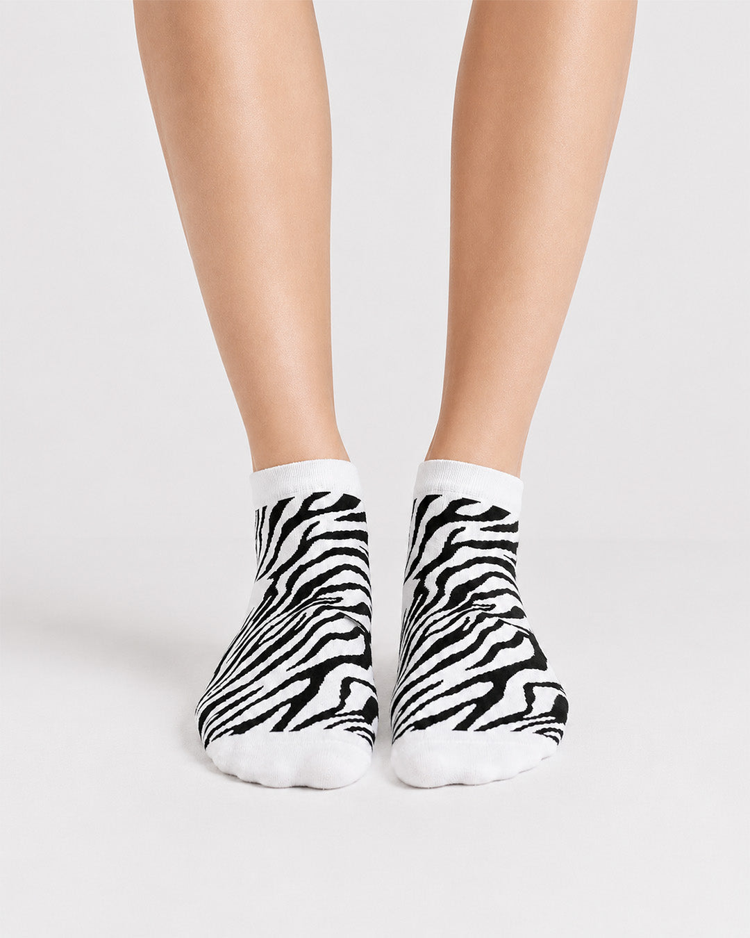 Classic Zebra Socks Ankle Length- Safari Edition