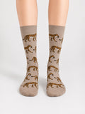 Safari- Sandy Ultra Light Designer Crew Sock