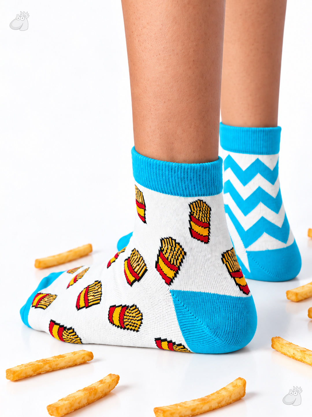Fries - Munch edition Ultra Light Designer Ankle Sock