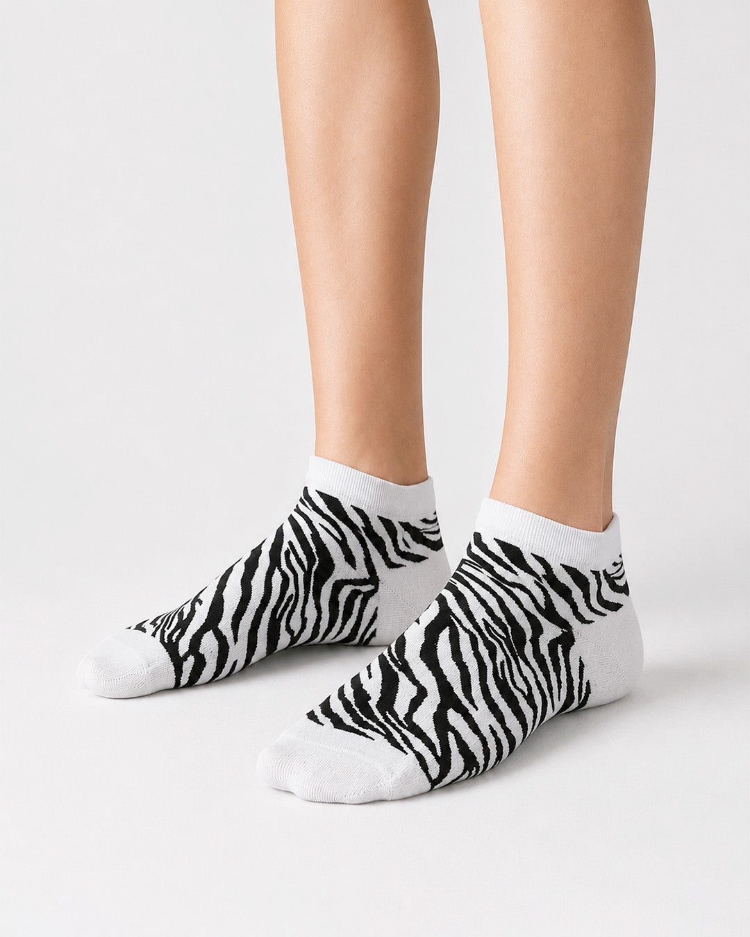 Classic Zebra Socks Ankle Length- Safari Edition