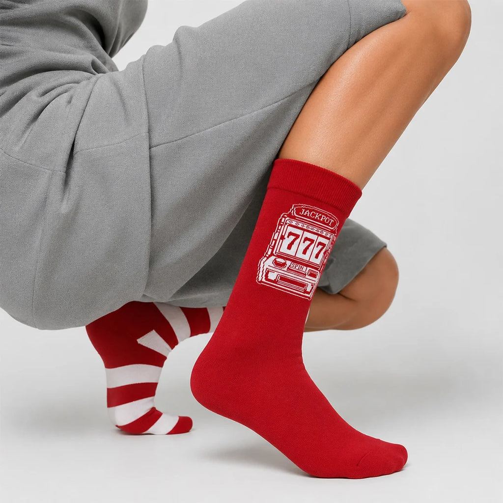 Jackpot 777 Mismatched Socks