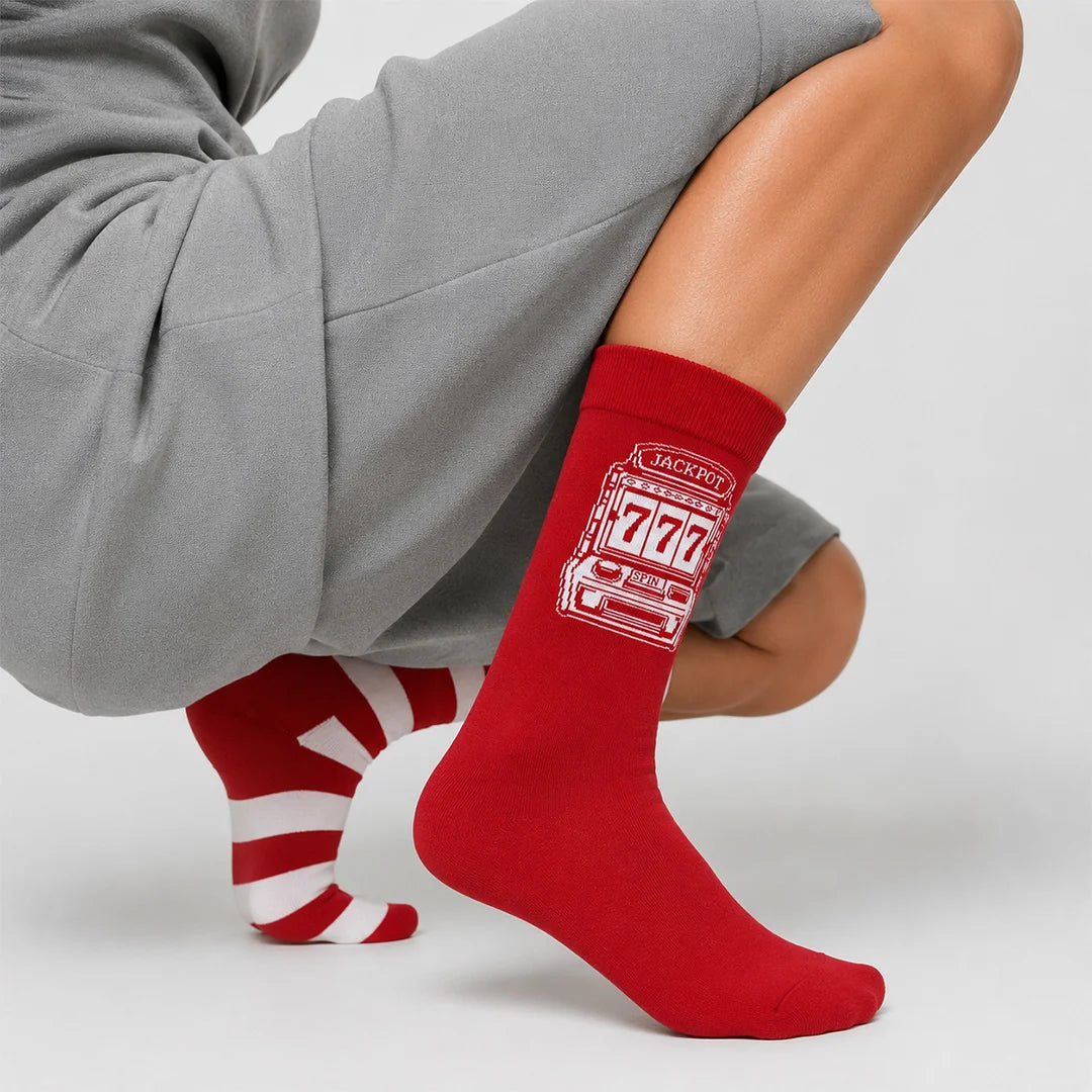 Jackpot 777 Mismatched Socks