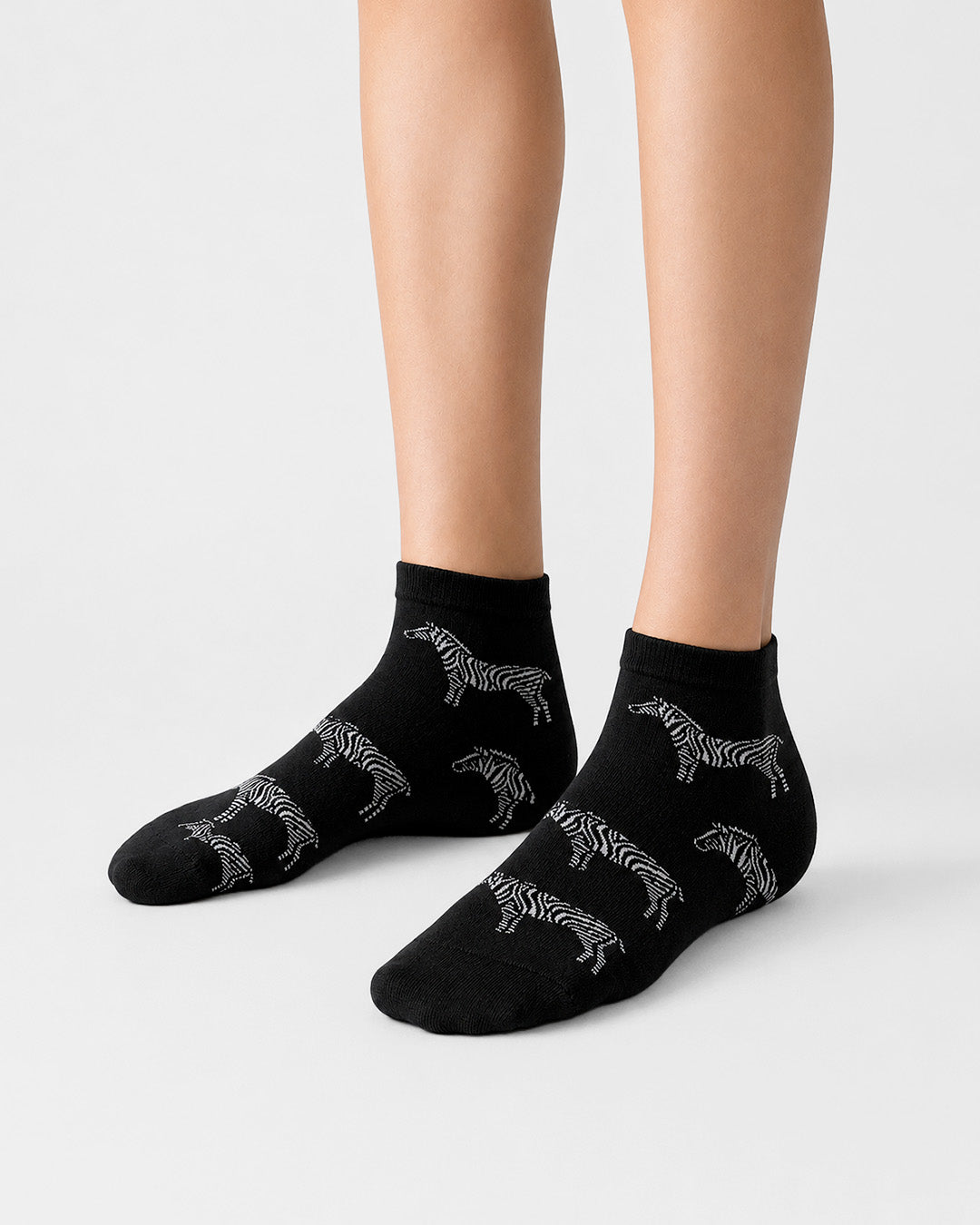 Zebra Socks Ankle Length- Safari Edition